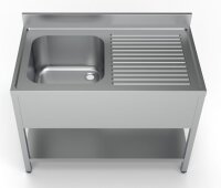 700 Spültisch Grundboden Links,1200 Mm