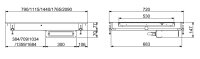 Drop-In Einbau Heizplatte Keramik 4/1 - Schwarz