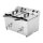 Buffalo Induktionsfritteuse Doppel – Elektro Fritteuse 2x3000W, 15 Liter