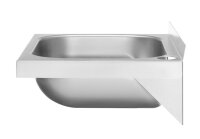 Hendi Waschbecken aus Edelstahl AISI 304 zur Wandmontage 400x290x145mm