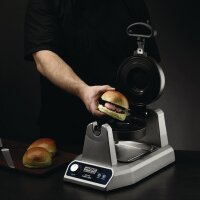 Waring Gelato Panini Presse WICSP180E - mit beschichtete Antihaftplatten, Drehfunktion