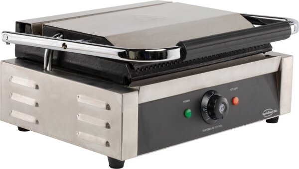 Gastro Kontaktgrill  Panini Grill 2,2 kW – professionell, mit Fettauffangschale
