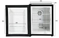 Combisteel Minibar 40L – geräuscharm, Peltier-System, für Hotel & Büro