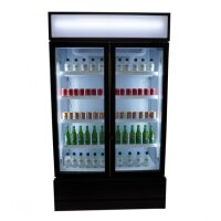 Combisteel Getränkekühlschrank mit 2 Türen – 670 Liter, Umluft, fahrbar