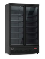 Kühlschrank 2 Glastüren Schwarz Jde-1000R Bl