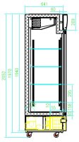 Combisteel Tiefkühlschrank mit 1079 Liter - 2...