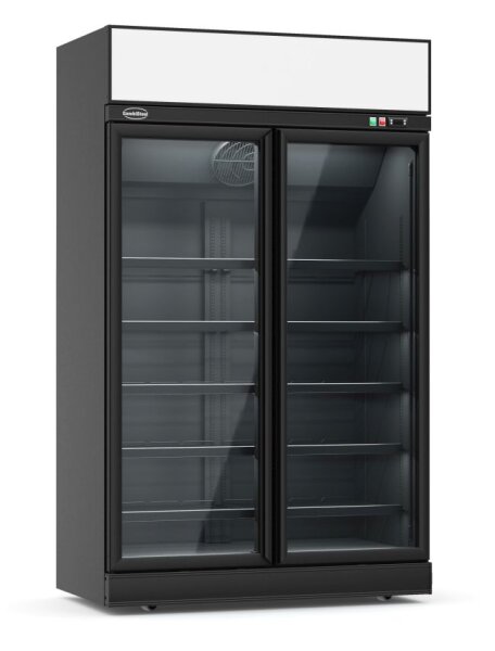 Gastro Tiefkühlschrank INS-1000F BL mit 960 Liter - Umluftkühlung, Türheizung