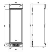 Combisteel Tiefkühlschrank  mit1 Glastür  - 382...