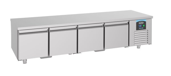 Combisteel Kühltisch mit 4 Türen - Umluftkühlung, 360 Liter, Edelstahl