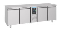 Edelstahl-Kühltisch Monoblock - 4 Türen, 632...