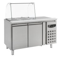 Combisteel Kühltisch mit 2 Türen - Glasfront,...