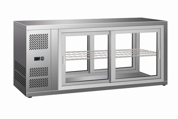Combisteel Kühlvitrine Gebäckvitrine 150L +3/+8°C Umluft Edelstahl 230V