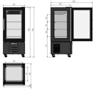 Combisteel Gebäck Kühlvitrine 280L 1500mm...
