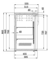 Combisteel Barkühler 3 Türen – 537 Liter,...