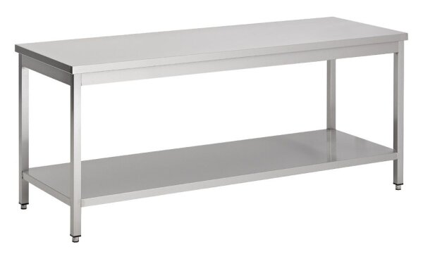 Combisteel Arbeitstisch mit Grundboden aus Edelstahl 2000x700x900mm