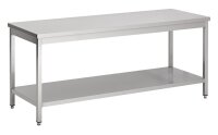 Combisteel Arbeitstisch mit Grundboden aus Edelstahl...