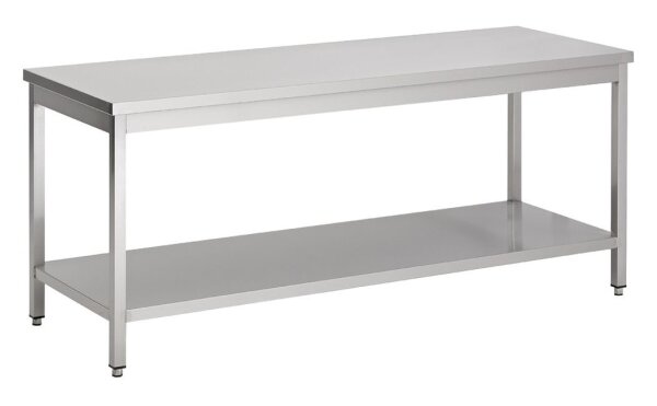 Combisteel Arbeitstisch mit Grundboden aus Edelstahl 1900x800x900mm
