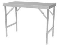 Combisteel Arbeitstisch ist klappbar aus Edelstahl...