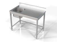Combisteel Spültisch 1 Becken links  aus Edelstahl...