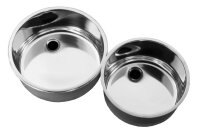 Combisteel Spülbecken rund aus Edelstahl mit...