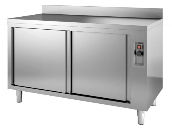 Combisteel Wärmeschrank mit 2 Türen Aufkantung aus Edelstahl  1800x600x850mm