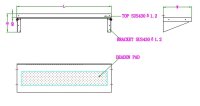 Combisteel Rfs Wandbord inklusive Konsolen aus Edelstahl...