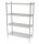 Combisteel Regalsystem mit 4 Böden aus verchromten Stahl 900x500x1800mm