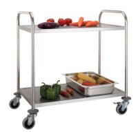 Combisteel Abräumwagen mit 2 Böden bis 50 kg...