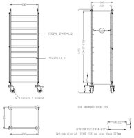 Combisteel Abräumwagen mit 12 Schienen für EN...