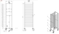 Combisteel Abräumwagen mit 18 Schienen für GN1/1