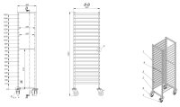 Combisteel Abräumwagen mit 20 Schienen für GN1/1