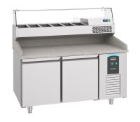 Combisteel Pizzakühltisch mit Granitplatte und 2...