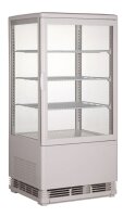 Gastro Kühlvitrine mit 3 Rosten 68 Liter, weiß