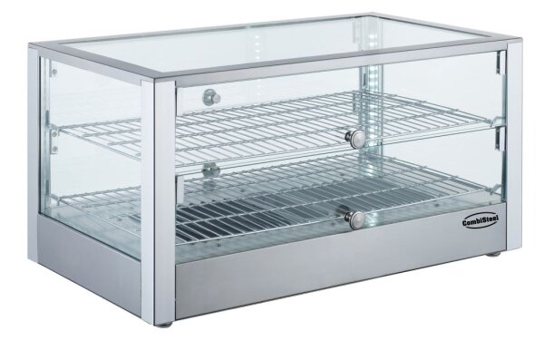 Combisteel Wärmevitrine 80 Liter mit 2 Böden Tischmodell