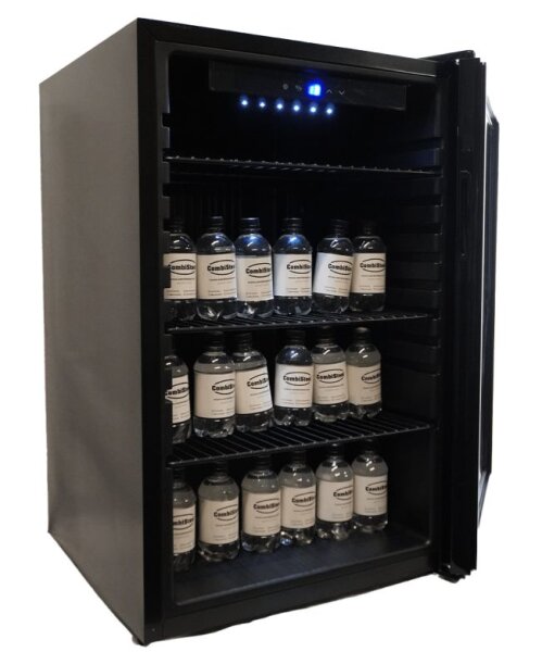 Combisteel Barkühlschrank mit 1 Glastür - LED-Beleuchtung, 115 Liter, leise