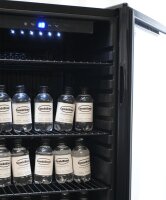 Combisteel Barkühlschrank mit 1 Glastür - LED-Beleuchtung, 115 Liter, leise