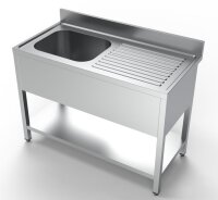 Combisteel Spültisch 1Becken links mit Grundboden...