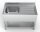 Combisteel Spültisch 1Becken links mit Grundboden aus Edelstahl 1200x600x850mm
