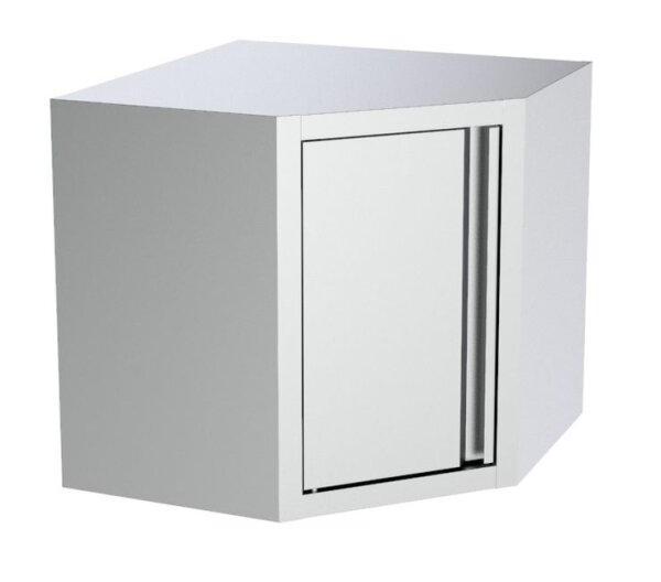 Combisteel Eck-Wandschrank mit 1 Flügeltüre aus Edelstahl 700/700x700x650mm