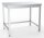 Combisteel Arbeitstisch offener Unterbau Selbstmontage Edelstahl  800x600x900mm
