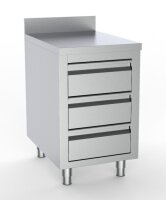 Combisteel Arbeitsschrank 3 Schubladen 1 Boden Aufkantung...