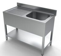 Combisteel Spültisch 1 Becken rechts Grundboden...