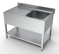 Combisteel Spültisch 1 Becken rechts Grundboden...