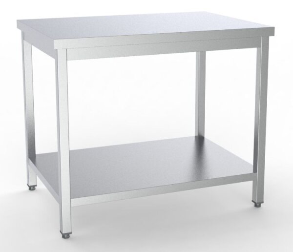 Combisteel Arbeitstisch mit Grundboden aus Edelstahl  900x700x850mm