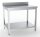 Combisteel Arbeitstisch mit Grundboden Aufkantung aus Edelstahl 1200x600x850mm