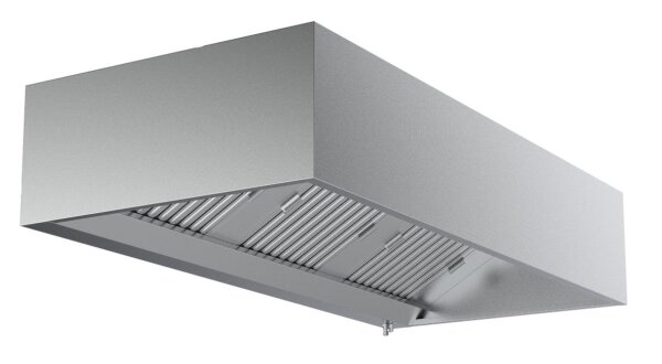 Combisteel Kastenhaube aus Edelstahl 1600x950x400mm