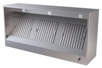 Combisteel Wandhaube mit Ablasshahn 200 x 95 cm Edelstahl