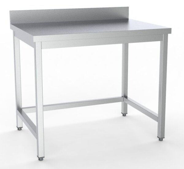 Combisteel Arbeitstisch mit Aufkantung aus Edelstahl 1000x700x900mm