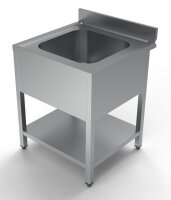 Combisteel Spültisch 1 Becken mit Grundboden aus...