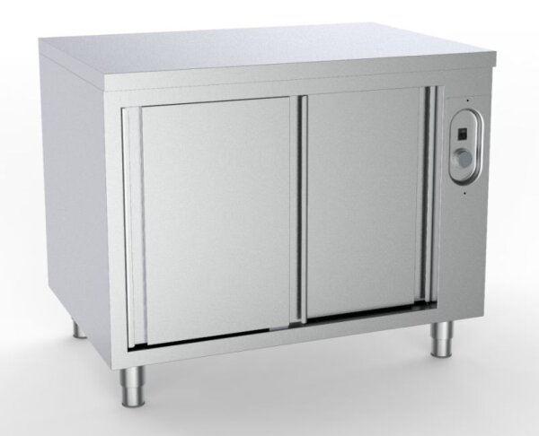 Combisteel Wärmeschrank mit 2 Türen 1 Boden aus Edelstahl 2000x700x850mm